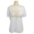 White/T-shirt dorata "È Versace, non Versachee". D'oro Cotone  ref.1214989