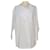 Hermès Top de manga larga con cuello anudado blanco Algodón  ref.1215012