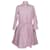 Alaïa Rosa Popeline-Hemdkleid Pink Baumwolle  ref.1215021