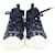 Blue & White Walk'n'Dior High Top Sneakers Cloth  ref.1215041