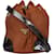 Prada Nylon Croco Optic Old Bucket Crossbody Bag Brown Leather  ref.1215093