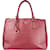 Prada Galleria-Handtasche aus Saffiano-Leder Rot Leinwand  ref.1215122