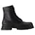 Wander Ankle Boots - Alexander McQueen - Calfskin - Black Leather Pony-style calfskin  ref.1215446