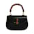 Gucci Leather Bamboo Top Handbag Black Pony-style calfskin  ref.1215501