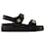 Kira Sport Sandals - Tory Burch - Leather - Black Pony-style calfskin  ref.1215504