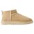 W Classic Ultra Mini Ankle Boots - UGG - Leather - Sand Brown  ref.1215509