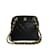 Chanel Gesteppte Umhängetasche mit CC-Kette Schwarz Leder Lammfell  ref.1215549
