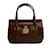 Gucci Handtasche aus Leder mit Vorhängeschloss Braun Kalbähnliches Kalb  ref.1215550