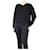 Stella Mc Cartney Black zip-detail v-neck top - size IT 44 Viscose  ref.1215655