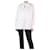 Valentino Blusa blanca con detalle de lazo en el cuello - talla UK 14 Blanco Algodón  ref.1215659