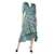 Maje Green lurex ruffled dress - size UK 10 Polyester  ref.1215667