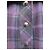 Abrigo Kenzo de lana con estampado de cuadros violeta Morado oscuro - vista 9