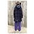 Abrigo Kenzo de lana con estampado de cuadros violeta Morado oscuro - vista 3