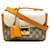 Bolso satchel con candado Gucci GG Supreme marrón Castaño Beige Lienzo Paño  ref.1215760