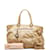 Miu Miu Sac cabas à breloque cœur clouté Vitello Lux Cuir Veau façon poulain Marron  ref.1215812