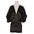 GESTUZ mini vestido negro, mangas anchas de kimono talla S Poliéster  ref.1215895