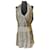 Superbe robe précieuse PATRIZIA PEPE en soie blanc crème et sequins Blanc cassé  ref.1215903