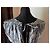 Autre Marque Wunderschönes Kleid von LORNA BOSE aus Seide 100%, grau-weiß-schwarzes Muster - Ansicht 5