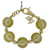 DOLCE & GABBANA golden steel bracelet with large dark gold-honey colored boules  ref.1215911