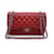 Bolsa de ombro Chanel Timeless/clássico Vermelho Couro  ref.1216127