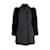 Red Valentino Wool Coat with Animal Feather Sleeves Black  ref.1216147