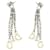 Dolce & Gabbana DJ model earrings0150 three-wire with steel logo Silvery  ref.1216164