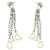 Pendientes Dolce & Gabbana modelo DJ0150 tres hilos con logo de acero Plata  ref.1216164