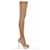 Overknee-Stiefel aus glitzerndem Stretch-Stoff von Charlotte Olympia Golden Leder Nylon  ref.1216197