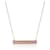 TIFFANY & CO. Paloma Picasso Loving Heart Bar Pendant in 18k Rose Gold 0.01 ctw Pink gold  ref.1216212