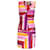 Autre Marque Jeffrey Dodd Magenta / Red Multi Printed Sleeveless Dress Multiple colors Polyester  ref.1216288