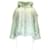 Autre Marque Khrisjoy Pale Mint Pufferjacke mit Kapuze und Spitzendetail Grün Polyester  ref.1216290