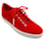 Manolo Blahnik Semanada-Sneaker aus rotem Wildleder Schweden  ref.1216297
