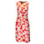 Oscar de la Renta Red / White 2018 Printed Sleeveless Cotton Dress Multiple colors  ref.1216318