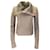 Rick Owens Taupe Moto Zip calf leather Leather Jacket Beige  ref.1216321
