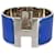 Bracelet Clic Clac H Extra Large Hermès Émail Cobalt Palladium  ref.1216330