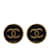 Goldene Chanel CC-Ohrclips Vergoldet  ref.1216374
