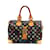 Preto Louis Vuitton Monograma Multicolore Speedy 30 Saco de Boston Marrom Lona  ref.1216376