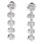 TIFFANY & CO. Boucles d'oreilles longues pendantes en dentelle et diamants en platine 0.8 ctw  ref.1216425