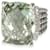 Anillo de diamantes de prasiolita de David Yurman Wheaton en plata de ley verde 0.2 por cierto  ref.1216435