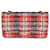 Chanel 21Sac à rabat doublé classique moyen en tweed rouge marron B Multicolore  ref.1216504