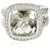David Yurman Albion prasiolita e anel de diamante em prata esterlina, 11mm  ref.1216532