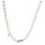 Collar de perlas graduadas Akoya de oro blanco de Mikimoto con rondeles de diamantes  ref.1216535