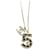 Chanel 2023 NO.5 Woven Chain Pendant WIth Strass CC And Leather Gold Plated Gold-plated  ref.1216549