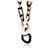 Hermès Lacquered Wood Buffalo Horn Duncan Necklace Brown Black  ref.1216569