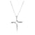TIFFANY & CO. Pendentif croix infini Elsa Peretti en argent sterling sur chaîne  ref.1216574