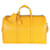 Bolsa de viaje convertible con GG de piel de becerro perforada y grabada en amarillo Gucci Cuero  ref.1216611