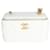 Chanel White Quilted calf leather Long Vanity Case  ref.1216688