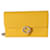 Portafoglio con catena G intrecciata in pelle di vitello giallo dollaro Gucci  ref.1216720