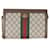 Gucci Beige GG Supreme Petit sac à chaîne Web Ophidia Toile Marron Rouge Vert  ref.1216731