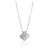 Van Cleef & Arpels Vintage Alhambra Diamant Pendentif en 18K or blanc 0.48 ctw  ref.1216744